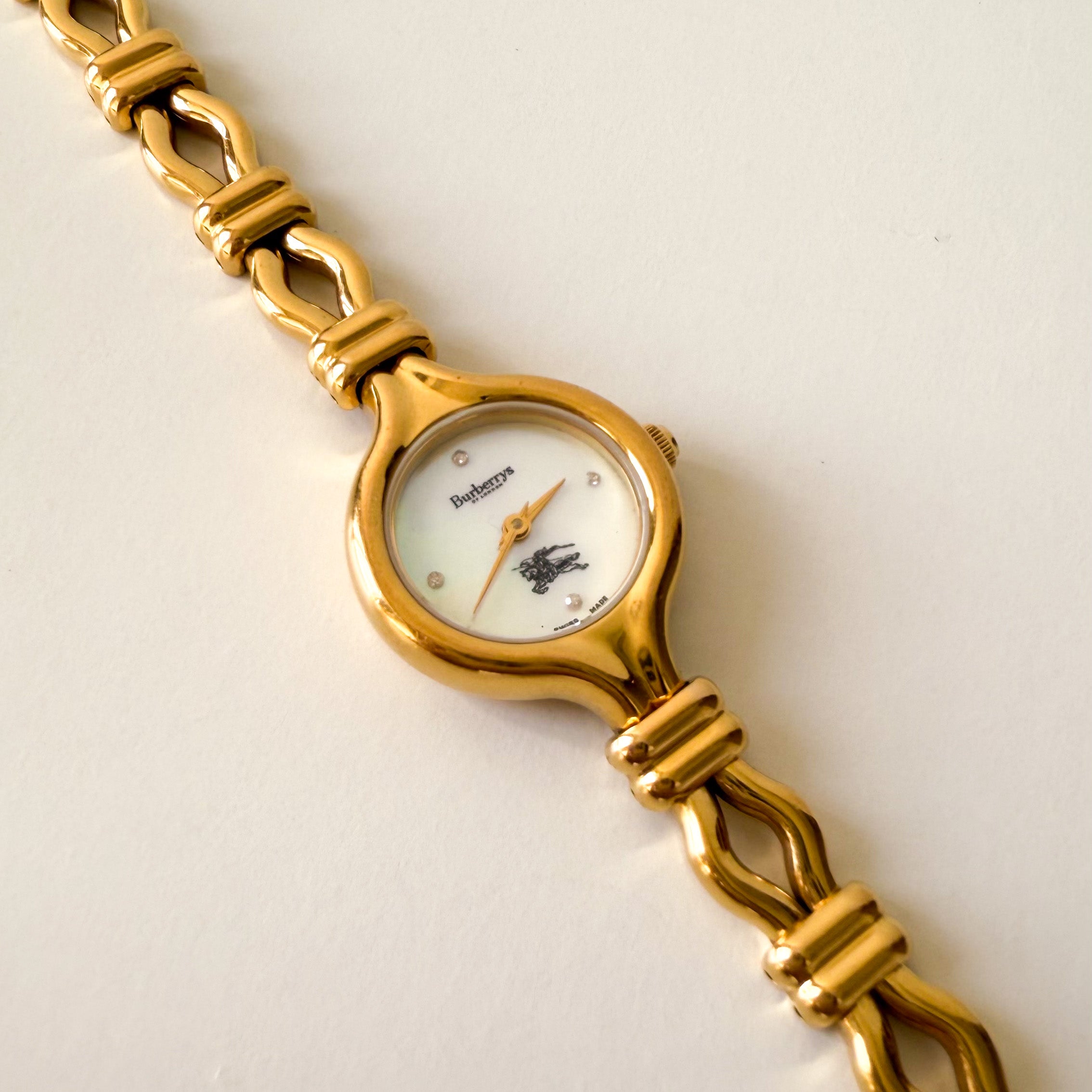 Vintage Burberry Watch Pearl Dial AT LONG LAST