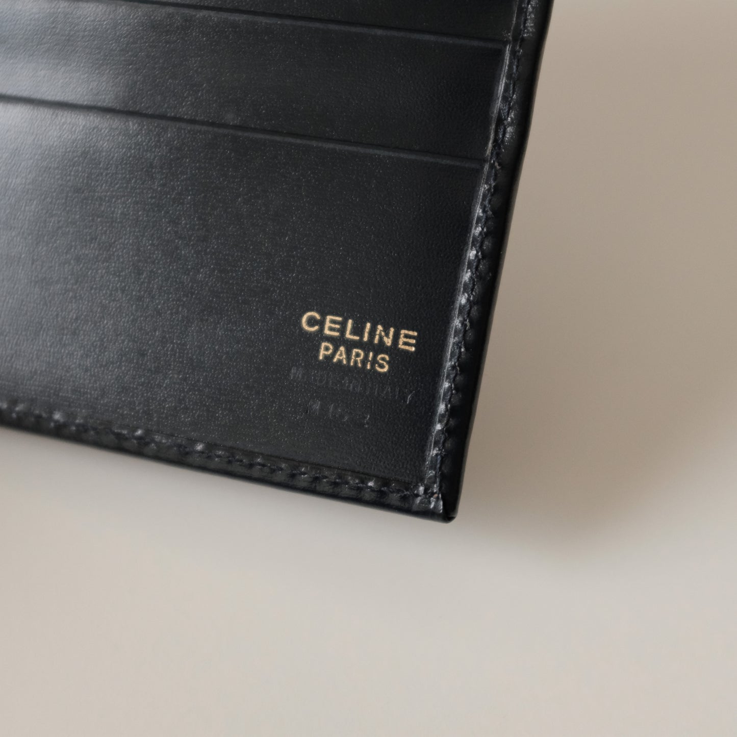 Vintage Celine Wallet (Navy)