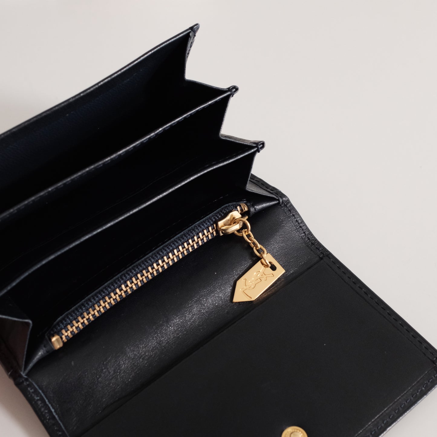 Vintage YSL Cardholder (Navy)