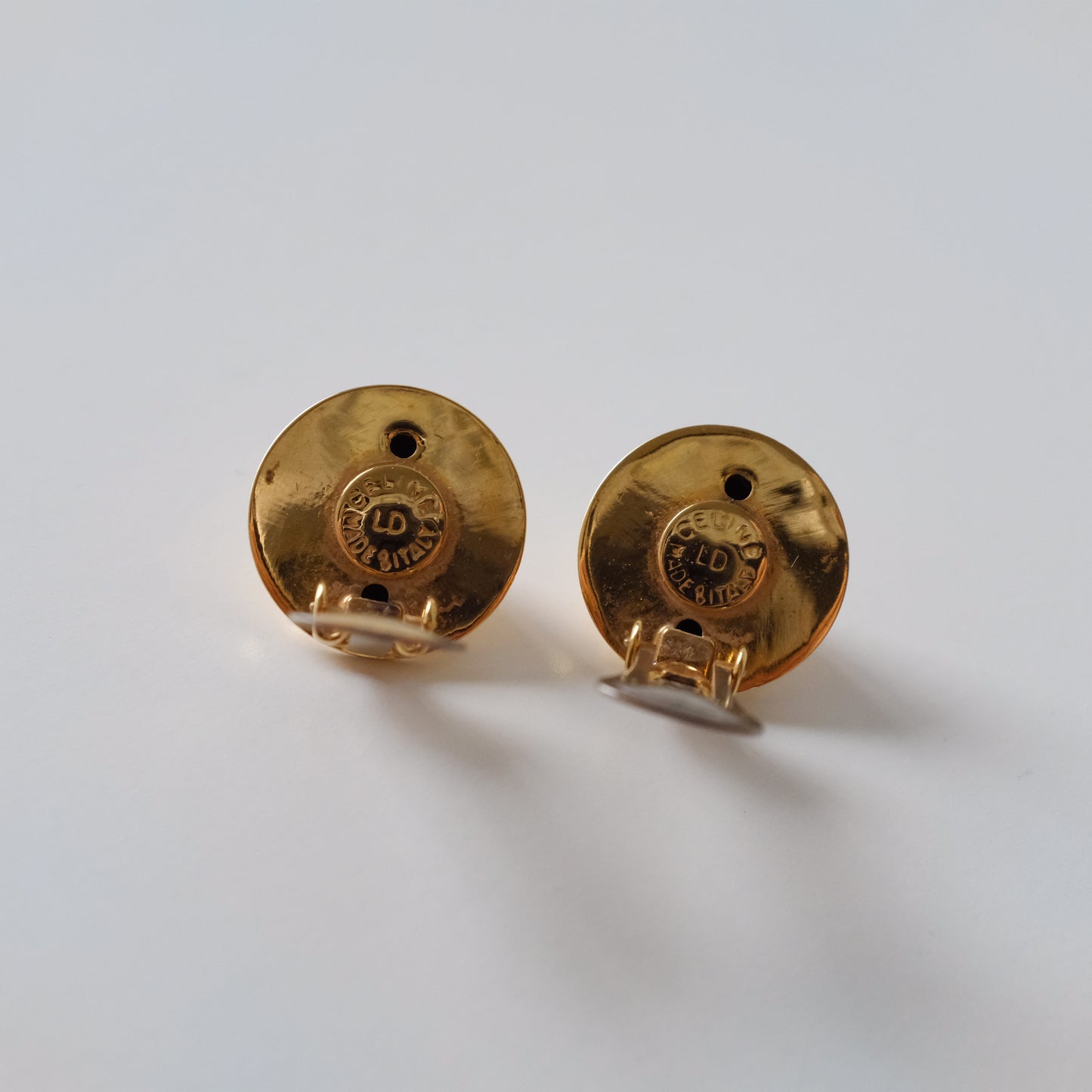 Vintage Celine Globe Celestial Stars Clip Earrings