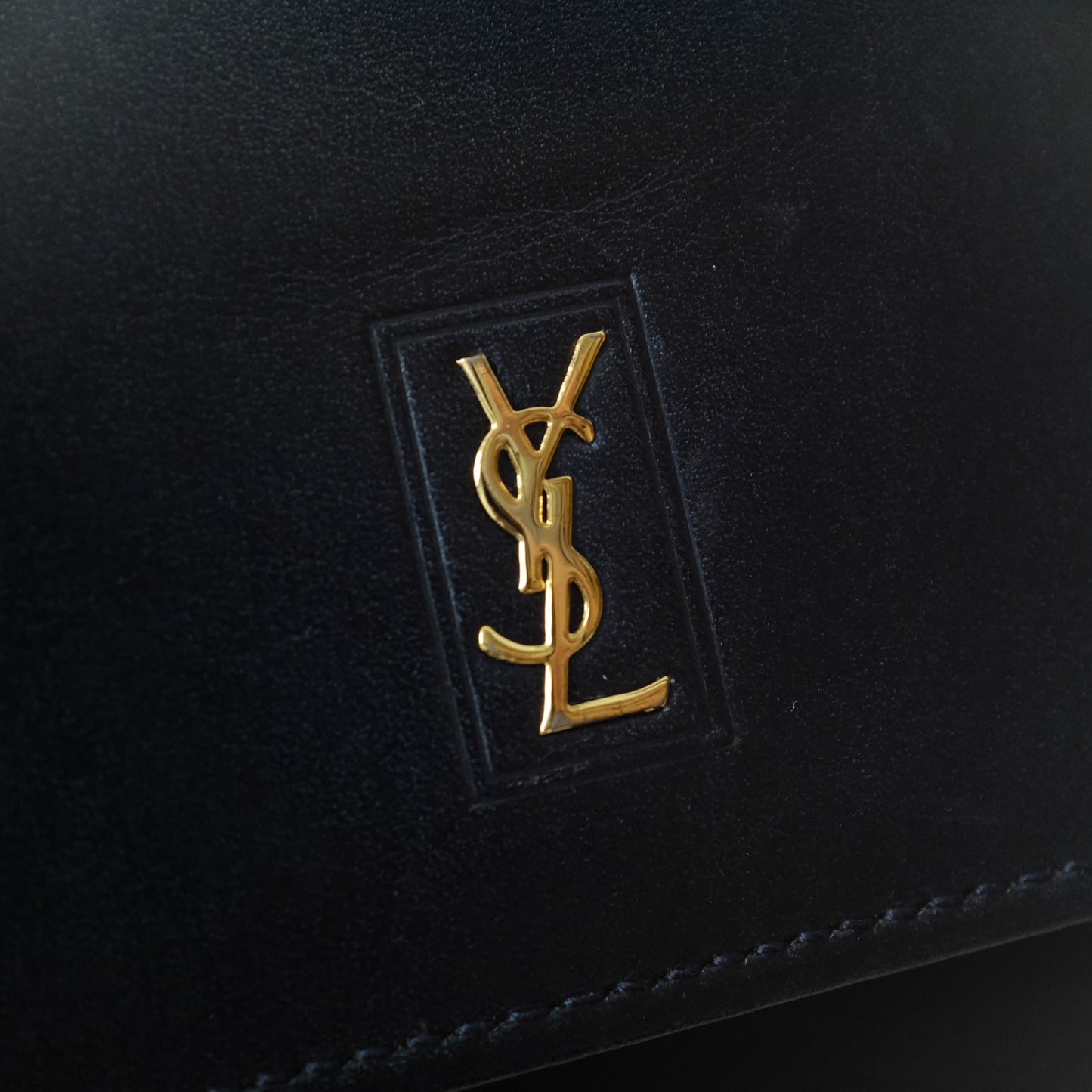 Vintage YSL Cardholder (Navy)