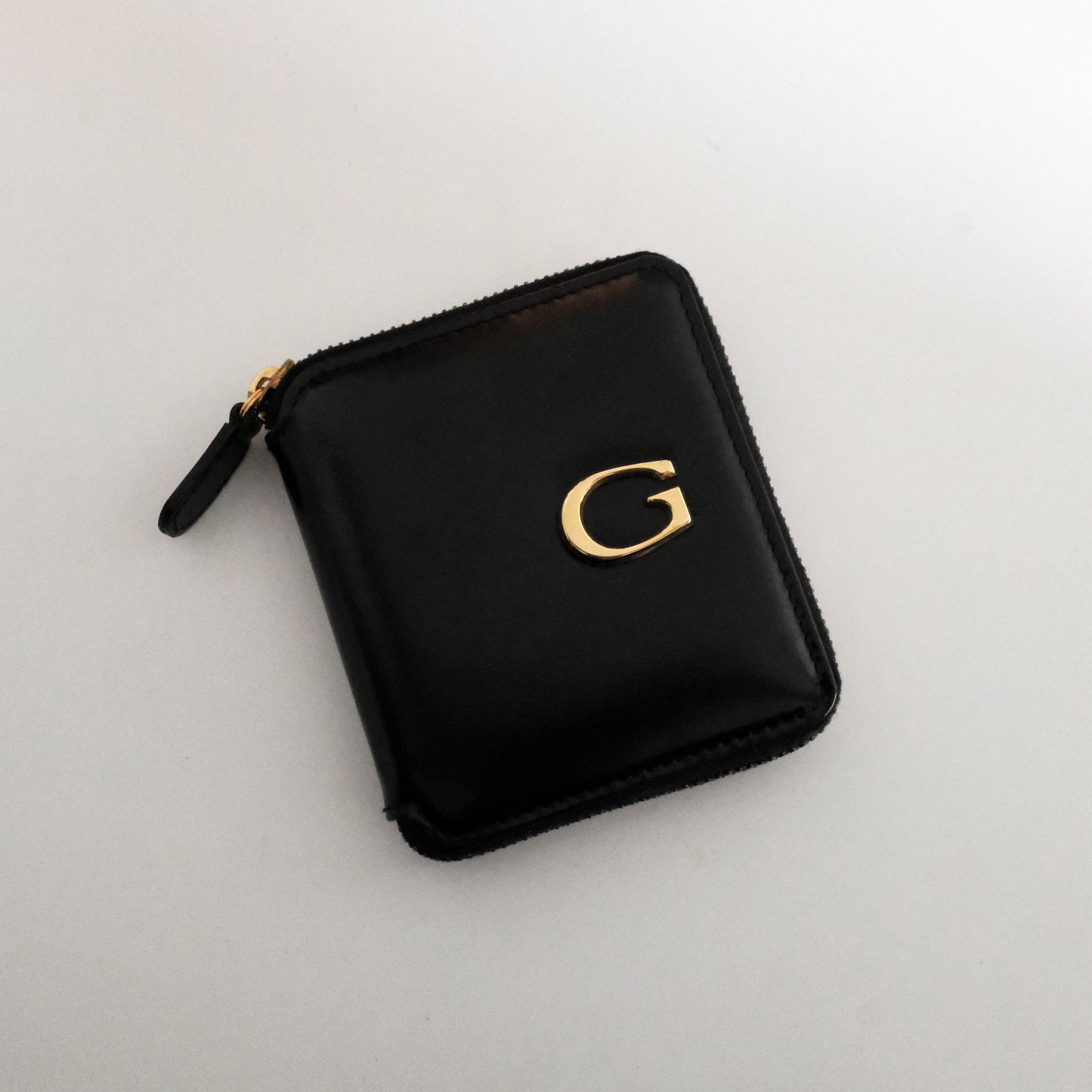 Vintage Gucci Leather Zip Cardholder with Coin Purse