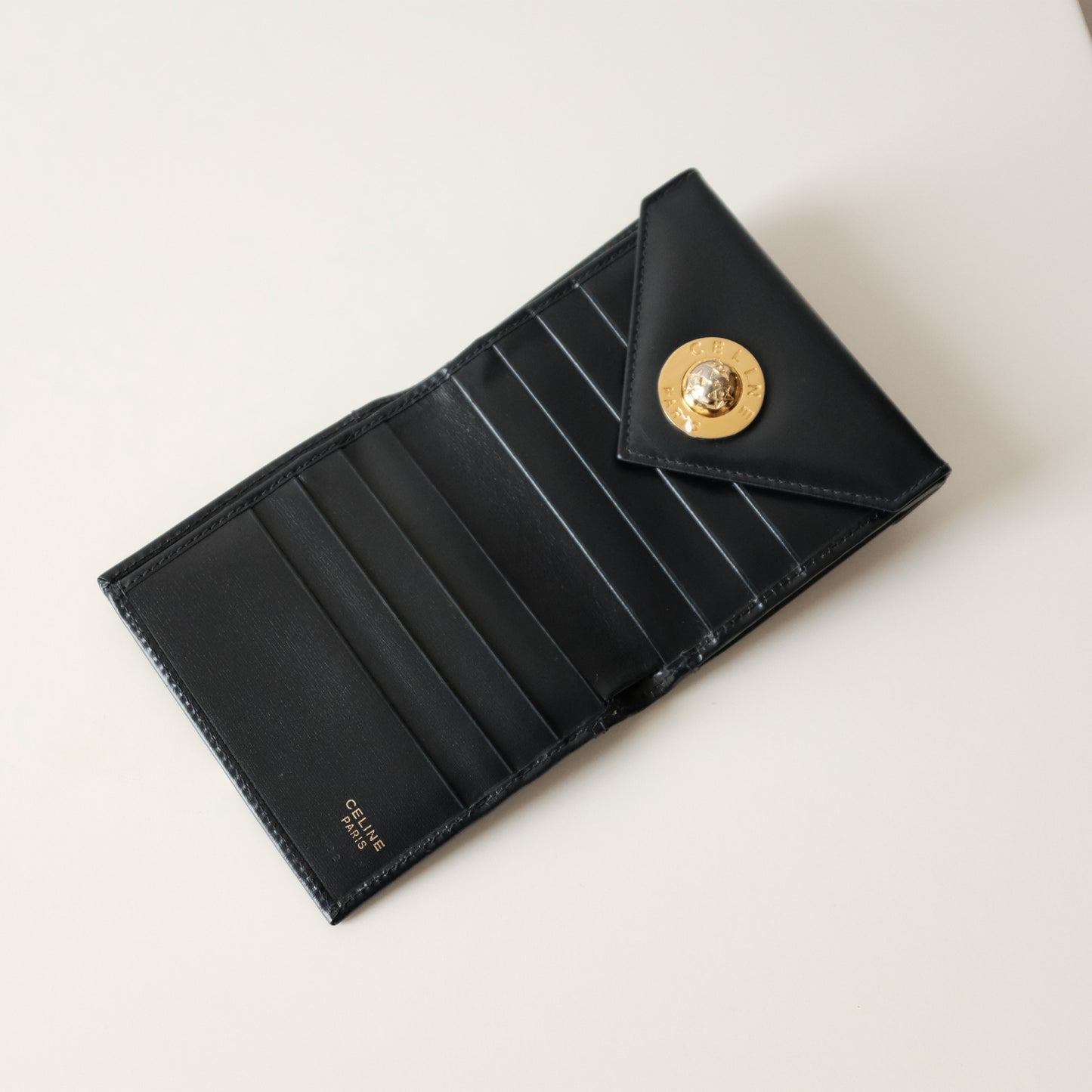 Vintage Celine Wallet (Navy)