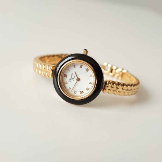 Vintage Dior Bracelet Watch - Pearl Dial