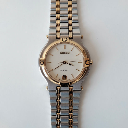 Vintage Gucci 9000M Watch - Cream Dial